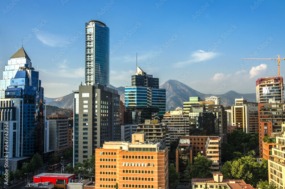 Naklejka premium Costanera Center - Santiago - Chile