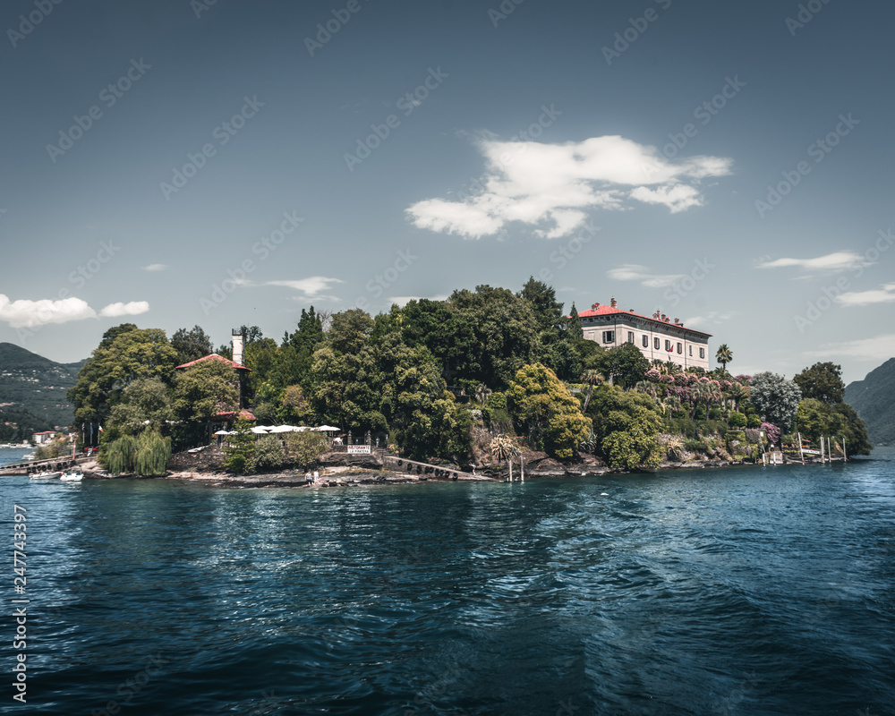 A little piece of paradise in the middle of lake Como, Italy A little piece of paradise in the middle of lake Como, Italy