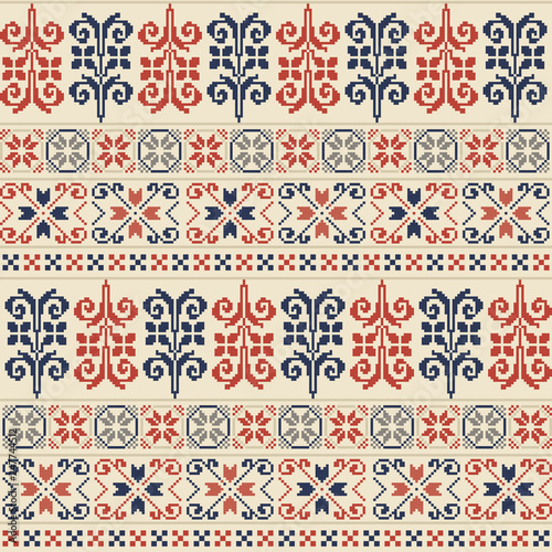 Palestinian embroidery pattern 12