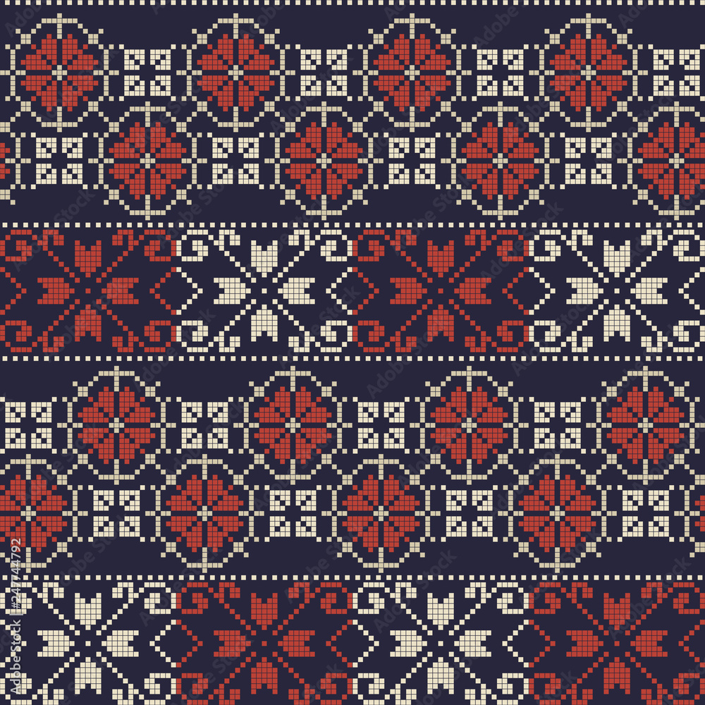 Palestinian embroidery pattern 7 Palestinian embroidery pattern 7