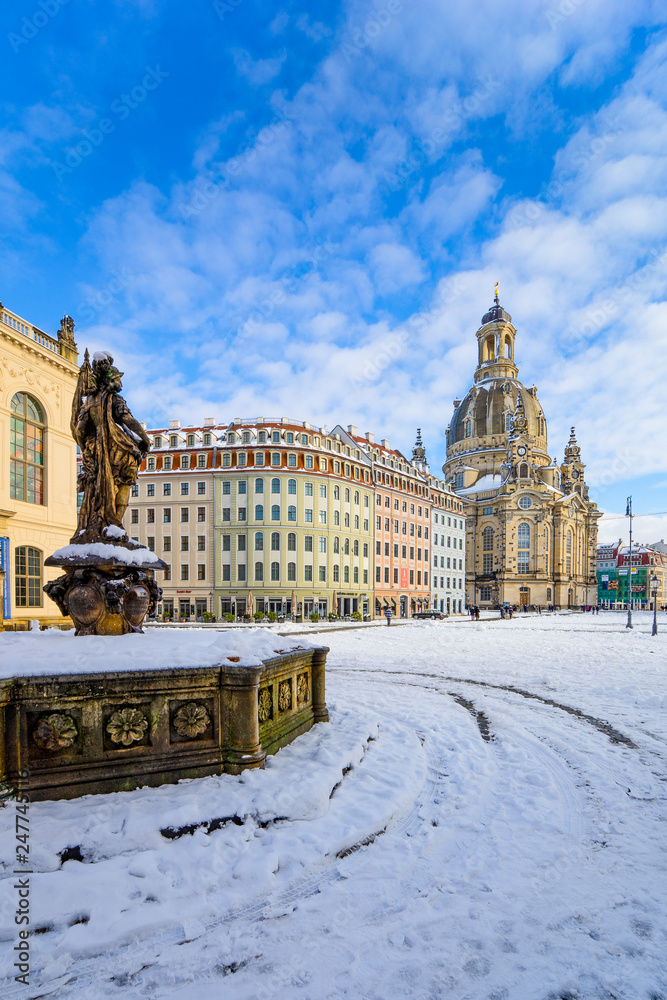 Obraz premium Dresden im Winter