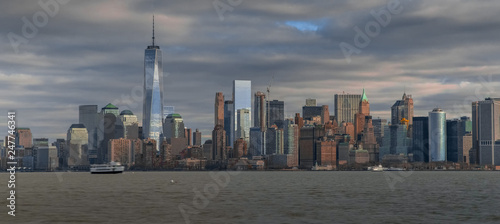 New York City, is a picture of the top of one of the beautiful towers
