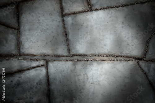 Rough welded metal texture background