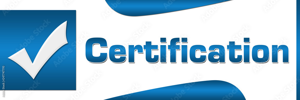 Certification Blue Square Horizontal Certification Blue Square Horizontal