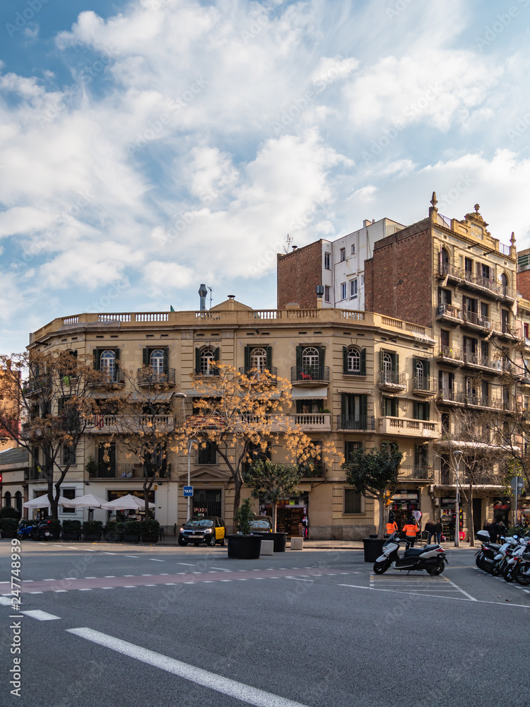 Fototapeta premium スペイン バルセロナ 街並み