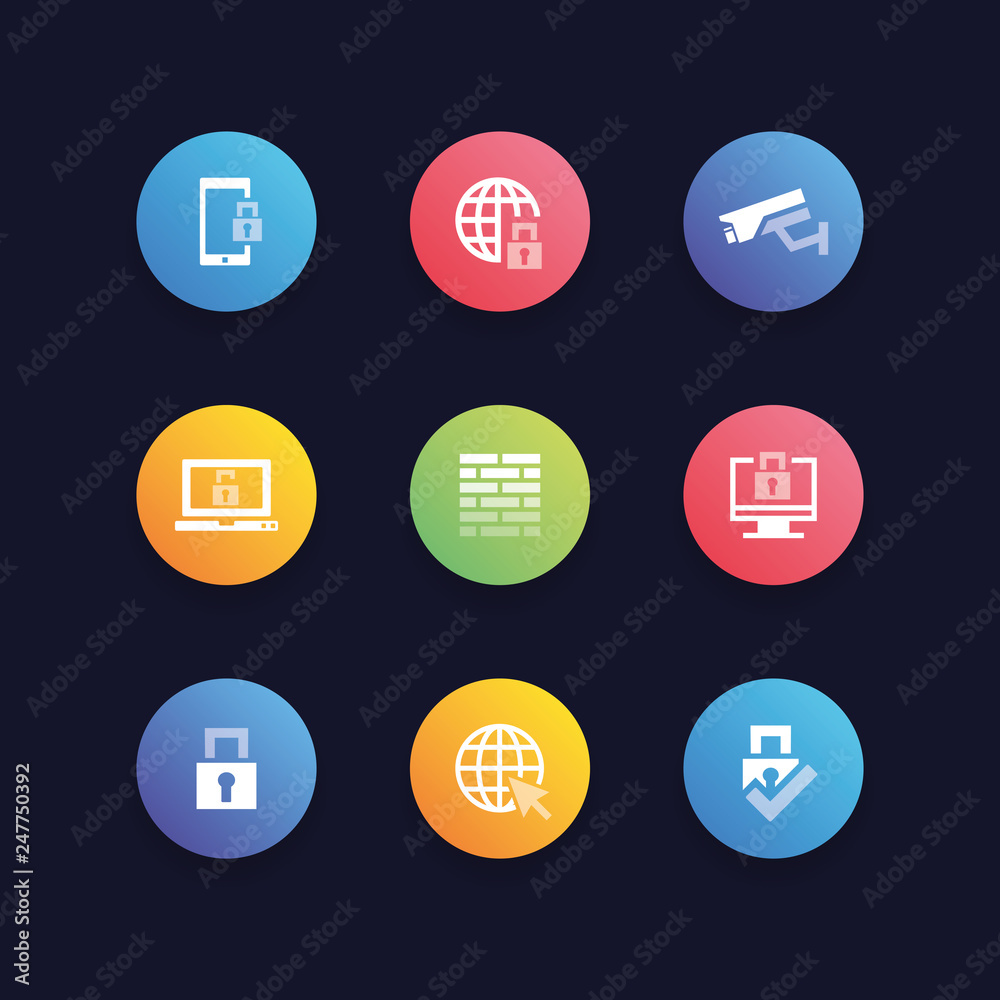CYBER SECURITY ICON SET CYBER SECURITY ICON SET