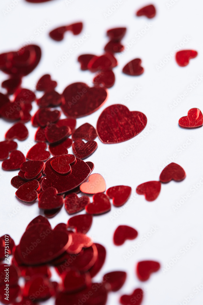 heart confetti background heart confetti background