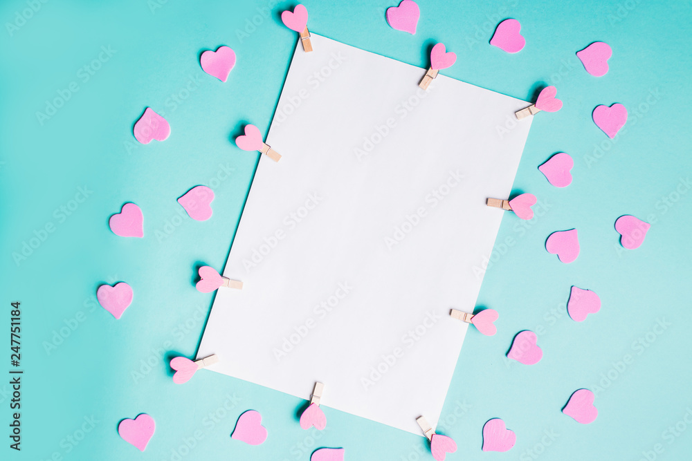 Valentine's Day background with copy space. Valentine's Day background with copy space.