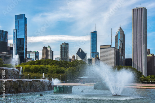 Chicago's Buckingham Fountain, Millenium Park