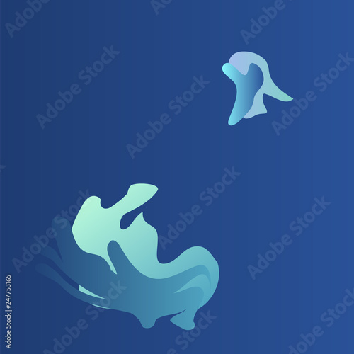 abstract sapphire blue  vector background