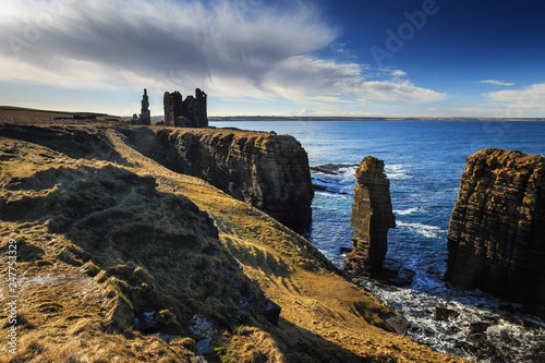 Castle Sinclair Girnigoe, eastern coast of Highlands.