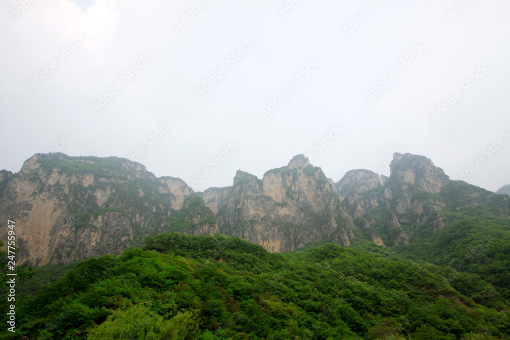 Fototapeta premium yuntai mountain natural scenery, jiaozuo city, China.