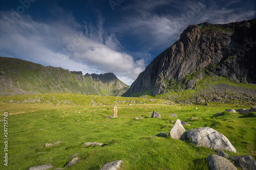 Eggum area in Lofoten islands, nnorthern Norway. photo