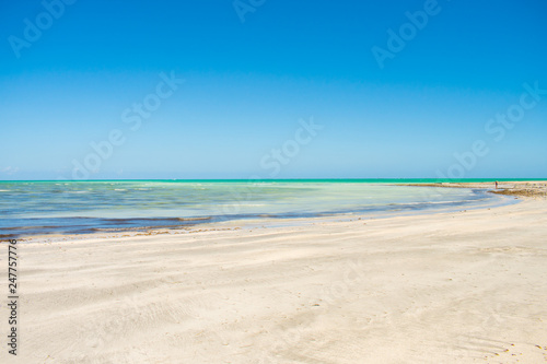 A view of Praia do Sossego  Sossego beach  on Itamaraca island  Pernambuco  Brazil 