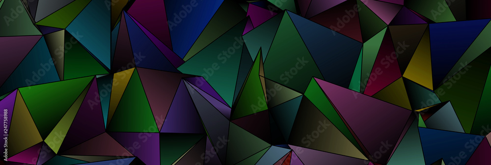 Triangular 3d, modern background