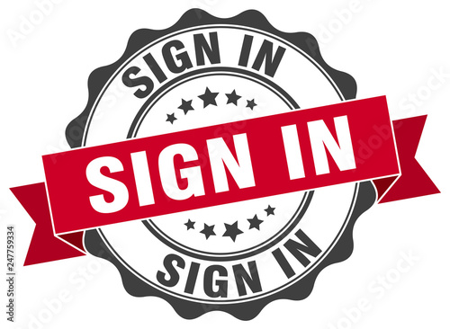 sign in stamp. sign. seal