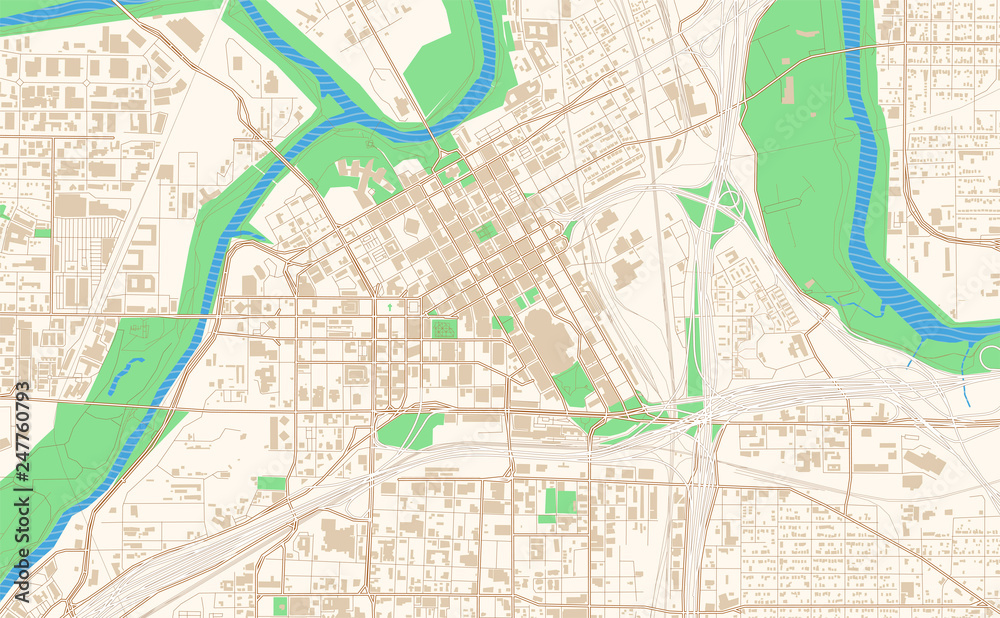 Fort Worth Texas printable map excerpt Fort Worth Texas printable map excerpt