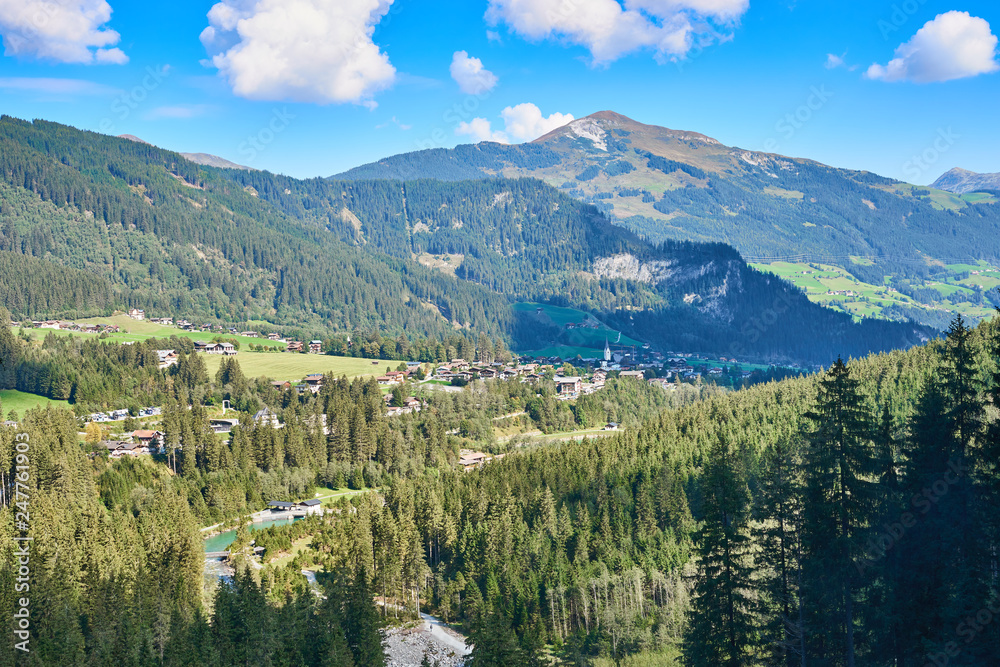 Valley of Krimml in Austria, next to Krimmler Waterfalls Valley of Krimml in Austria, next to Krimmler Waterfalls