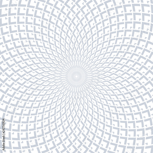 Rotation geometric pattern. Abstract design.