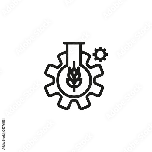 Agricultural industry line icon