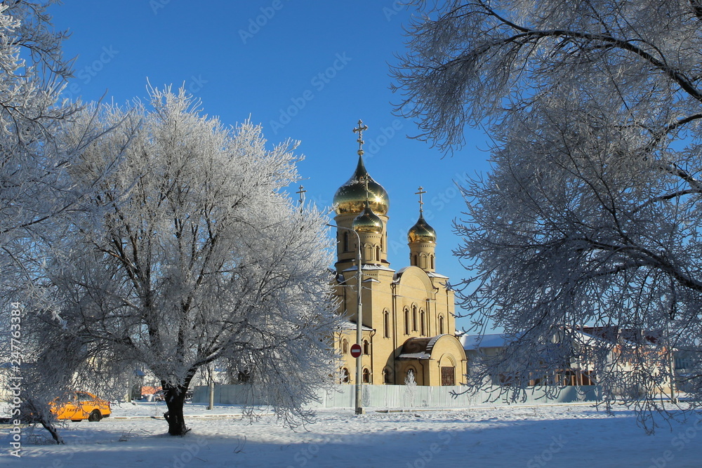 church in winter church in winter