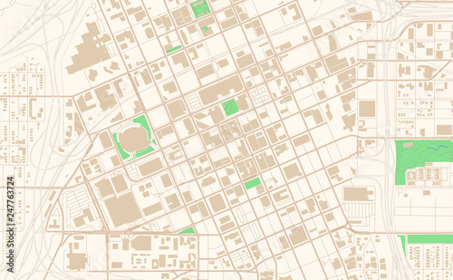 Tulsa Oklahoma printable map excerpt