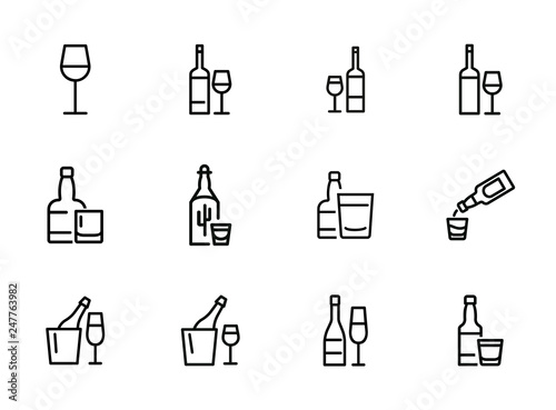 Alcohol and beverage icons