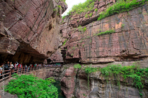 yuntai mountain scenic spot natural scenery, jiaozuo city, China. photo