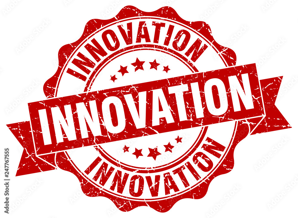 Fototapeta premium innovation stamp. sign. seal