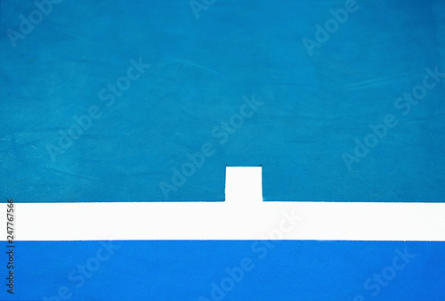 tennis court, surface blue background