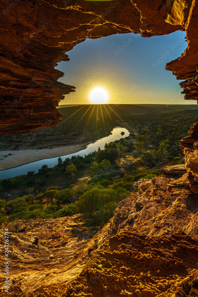 sunrise at natures window in kalbarri national park, western australia 20