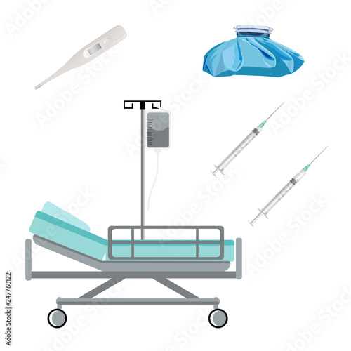 Medical accessories. Vector illustration. Isolated on a white background.