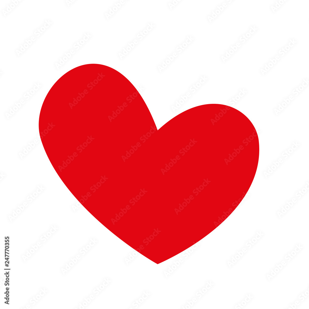 Red heart icon in flat style. Isolated red heart icon on white background for use in variety of projects. Minimal vector red heart icon for web sites and apps. Red heart icon in flat style. Isolated red heart icon on white background for use in variety of projects. Minimal vector red heart icon for web sites and apps.