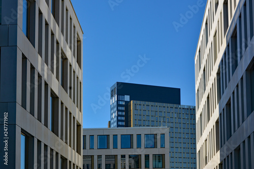 Luxembourg Kirchberg modern buildings