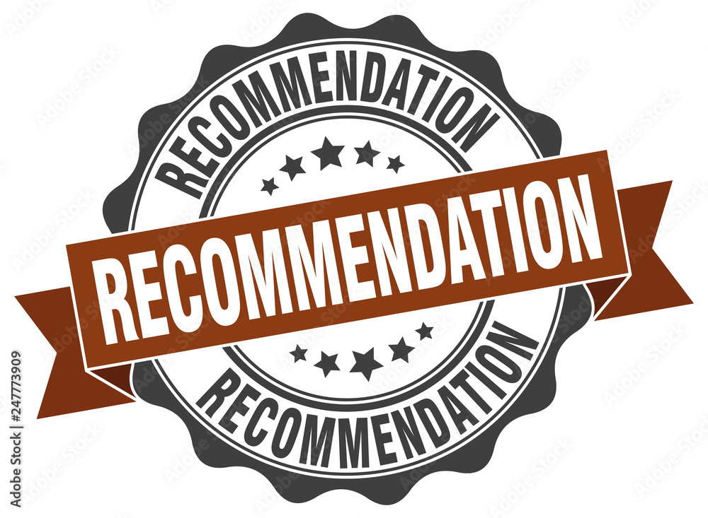 recommendation stamp. sign. seal recommendation stamp. sign. seal