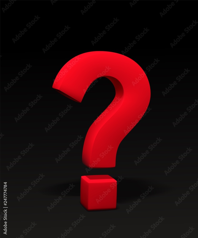 Question mark. 3D with perspective. Created mesh. Vector Question mark. 3D with perspective. Created mesh. Vector