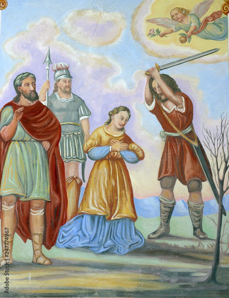 Obraz premium Saint Dorothy, Dorothea of Caesarea