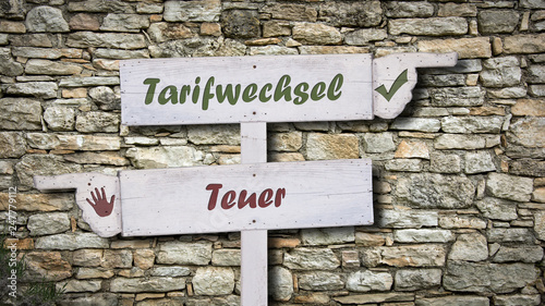 Schild 378 - Tarifwechsel