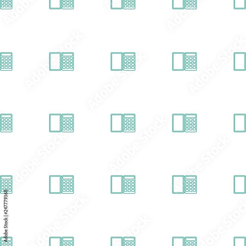 ATM icon pattern seamless white background