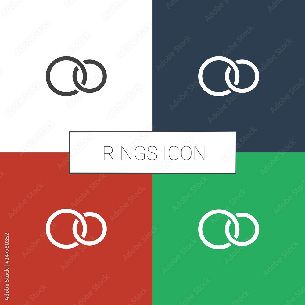 rings icon white background rings icon white background