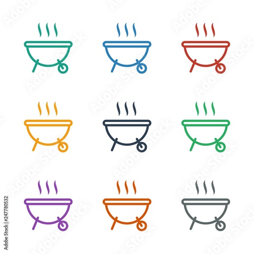 barbeque icon white background