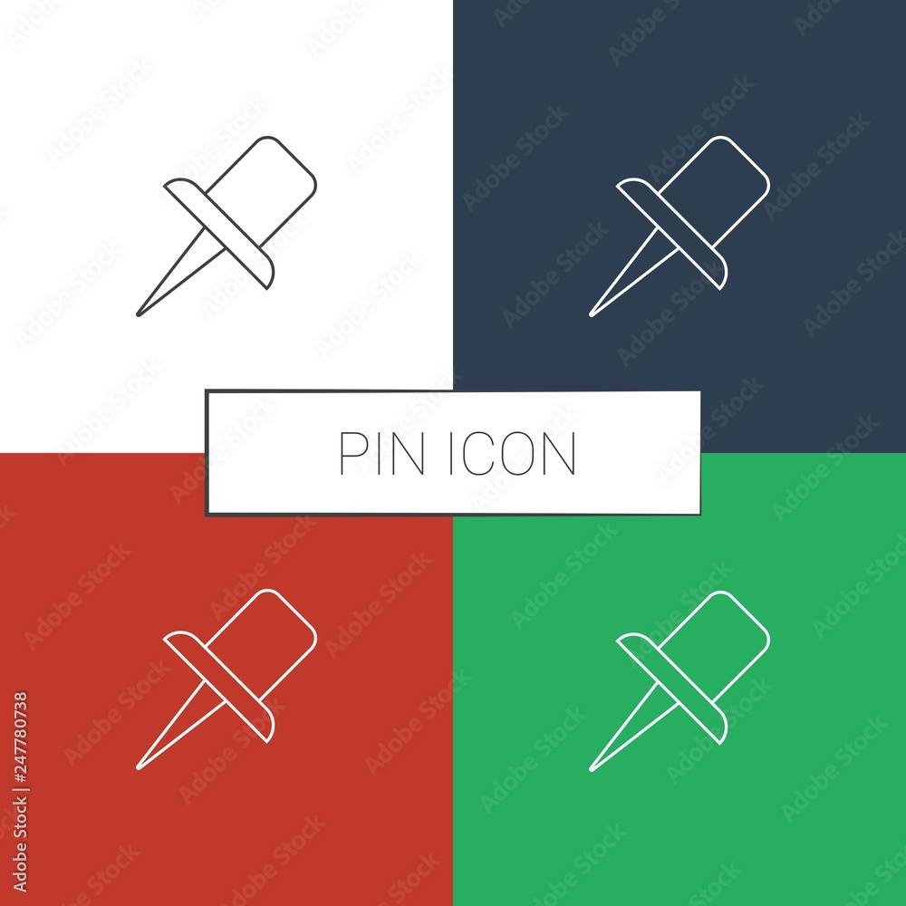 pin icon white background