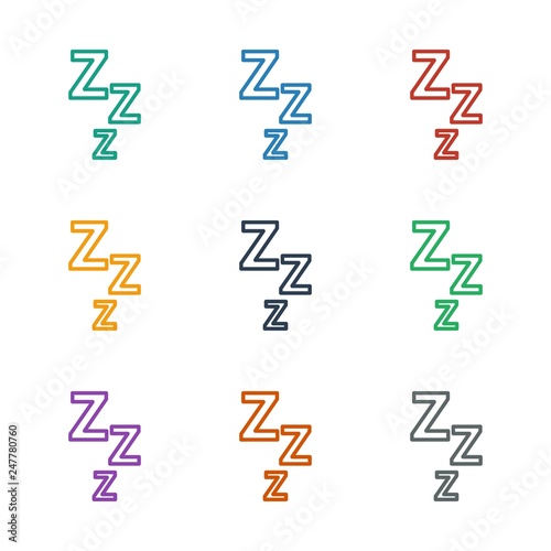 zzz icon white background