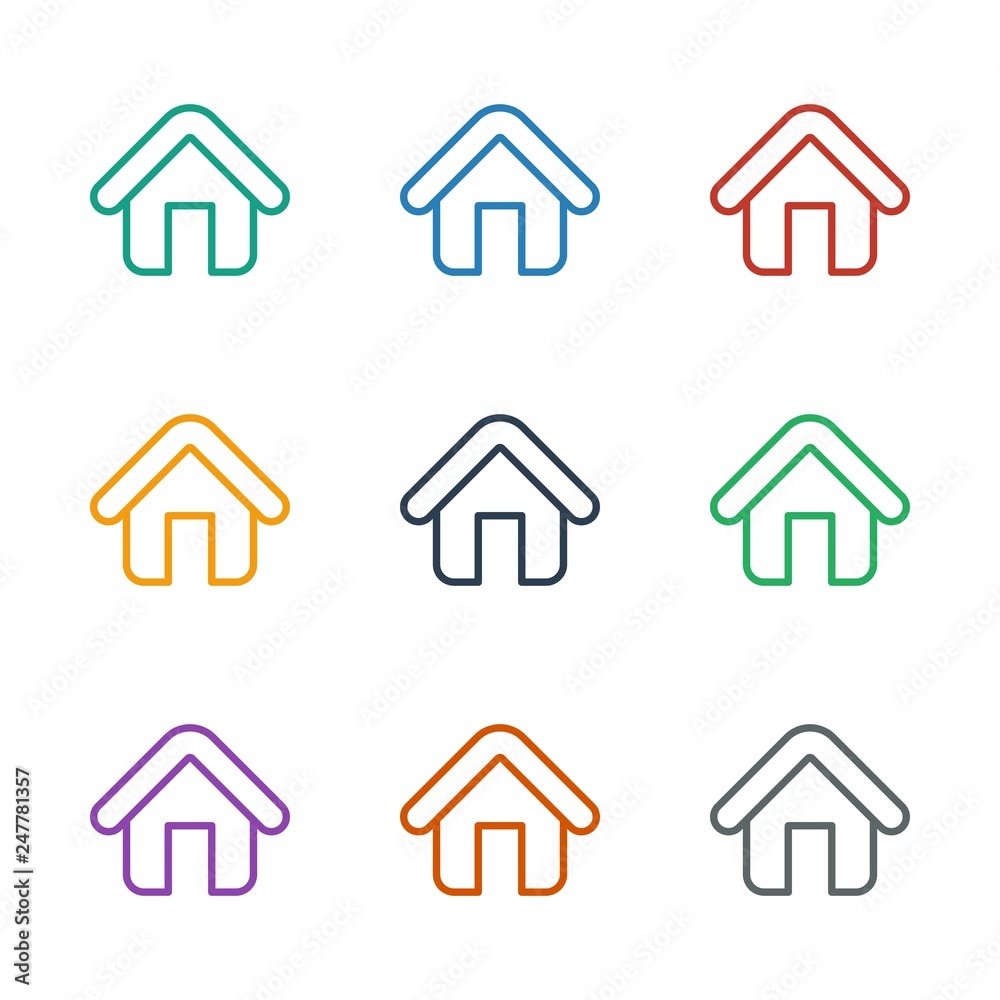 Obraz premium home icon white background