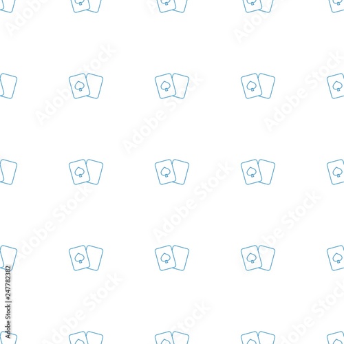 playing card icon pattern seamless white background