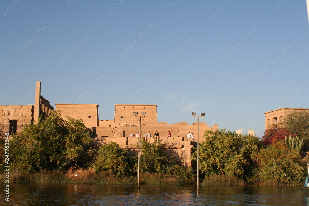 Isis Temple Philae Island Aswan Egypt