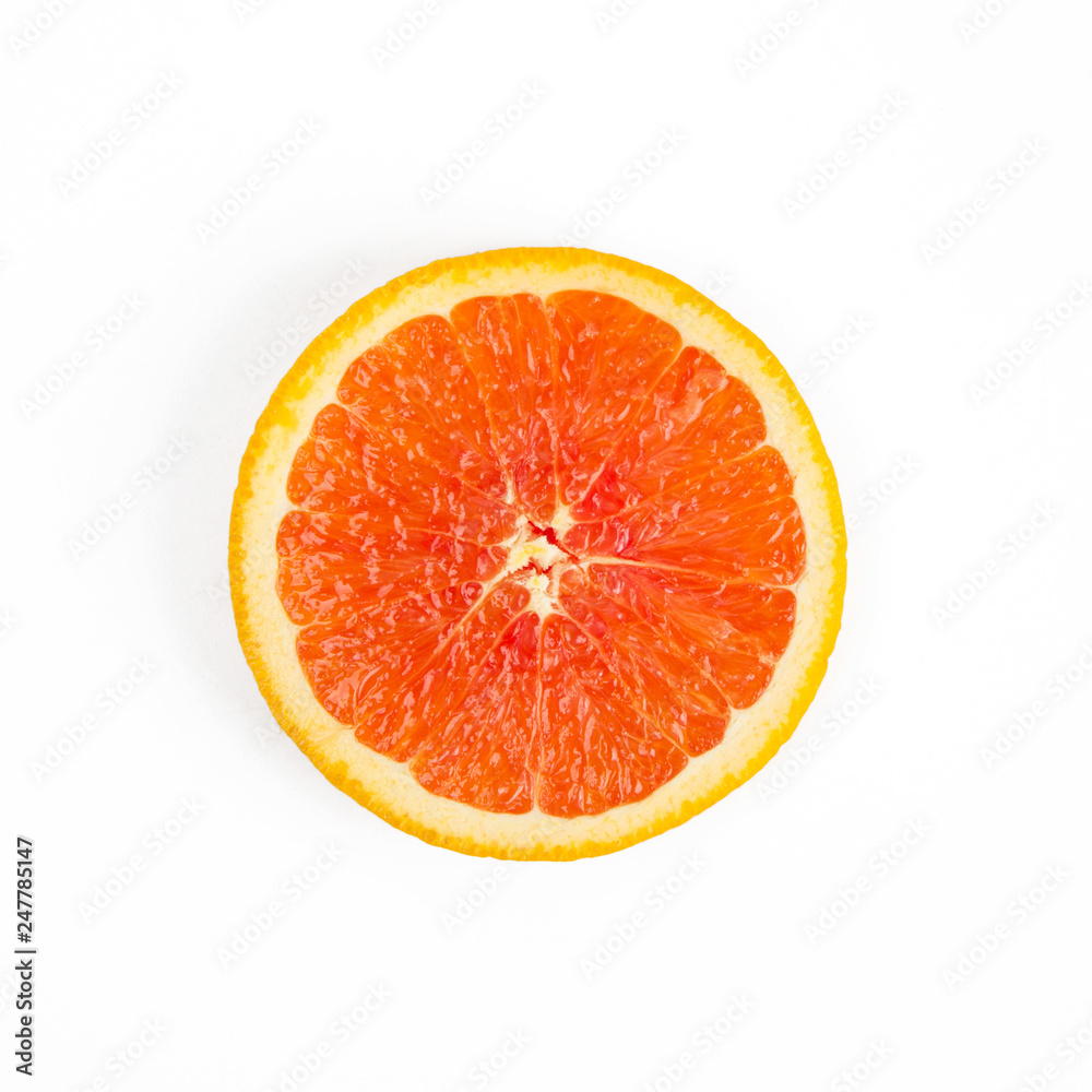fresh blood orange isolated on white background. fresh blood orange isolated on white background.