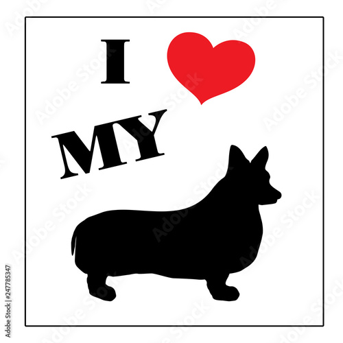 Animal-I Love My Cardigan Welsh Corgi