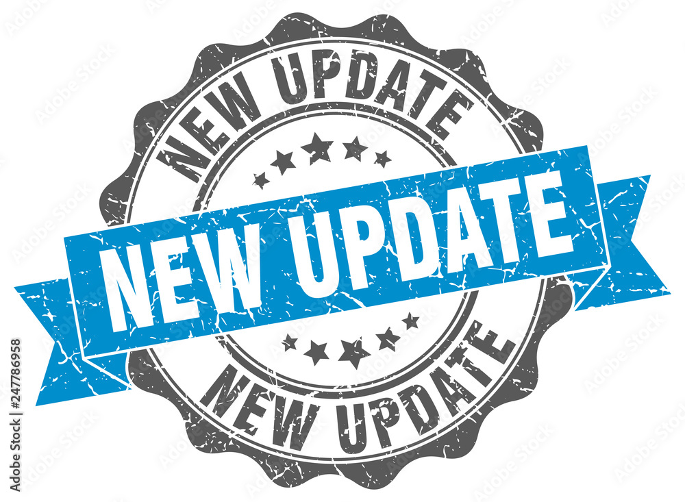 Fototapeta premium new update stamp. sign. seal