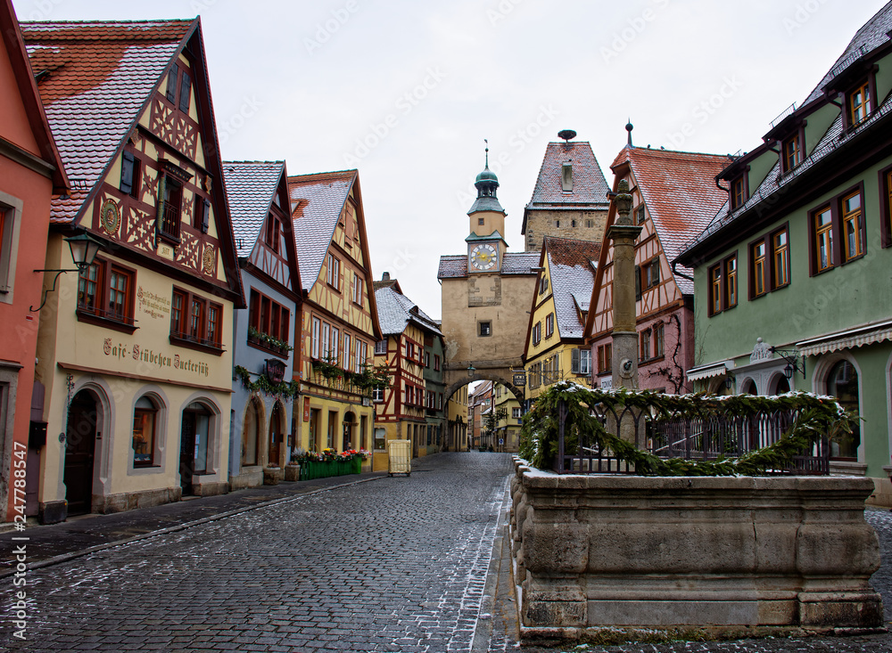 the ancient beauty of the city of Rothenburg ob der Tauber is fascinating the ancient beauty of the city of Rothenburg ob der Tauber is fascinating